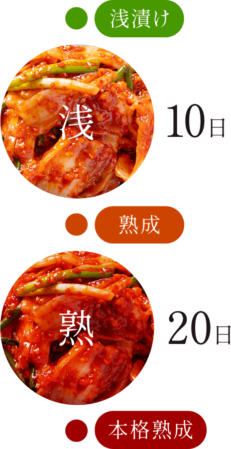 長期間楽しめる秘味キムチ